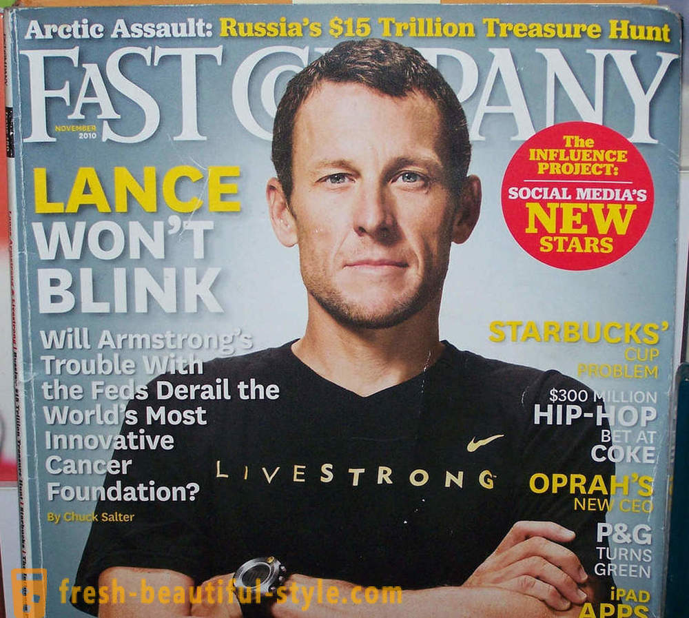 Lance Armstrong: Életrajz, karrier kerékpáros, a rák elleni küzdelemben, és fotókönyveket
