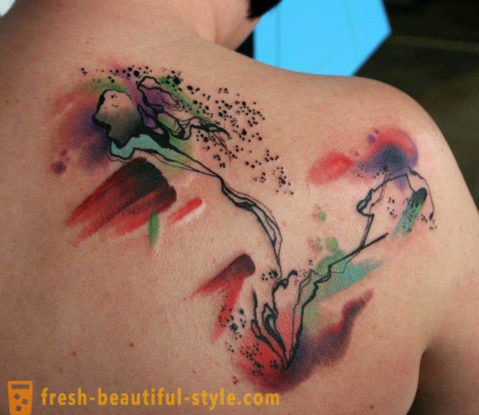 Absztrakt tetoválás: definíció, az alkalmazás helyén kiválasztása és friss ötleteket.