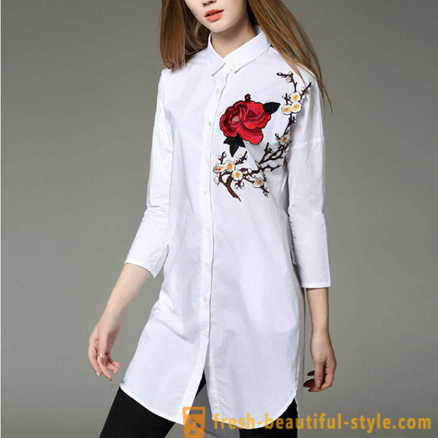 Fehér női ing: egy fotó az aktuális stílusok, stylist tippek a képek