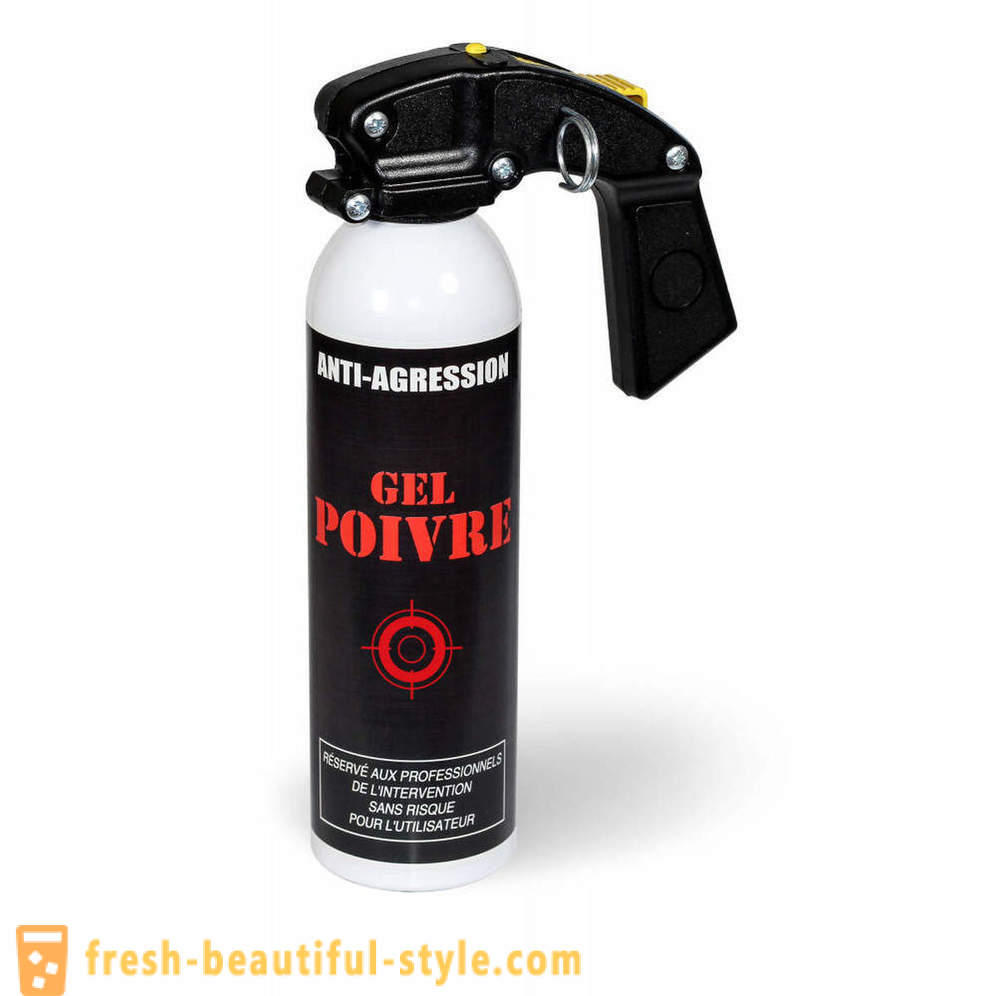 Gáz spray önvédelmi: Beszámoló a legjobb modellek, tippeket választotta, használati, az elszámoltathatóság
