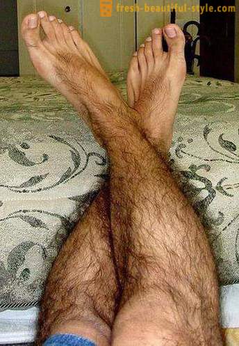 Miért férfi szőr a lába? Mik a funkciók, a szőr a lábakon
