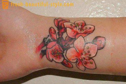 Virág tetoválás a csuklóján a lányok. érték
