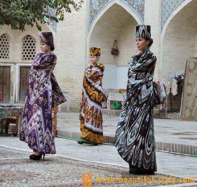 Üzbég ruhák: sajátosságait