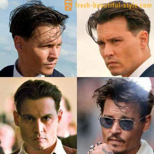 Az evolúció a frizura: Johnny Depp