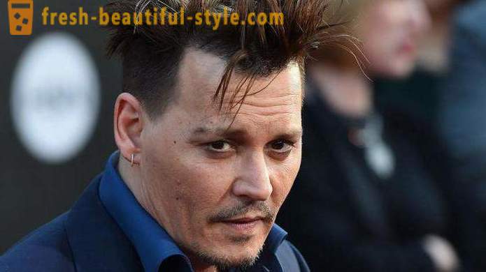 Az evolúció a frizura: Johnny Depp