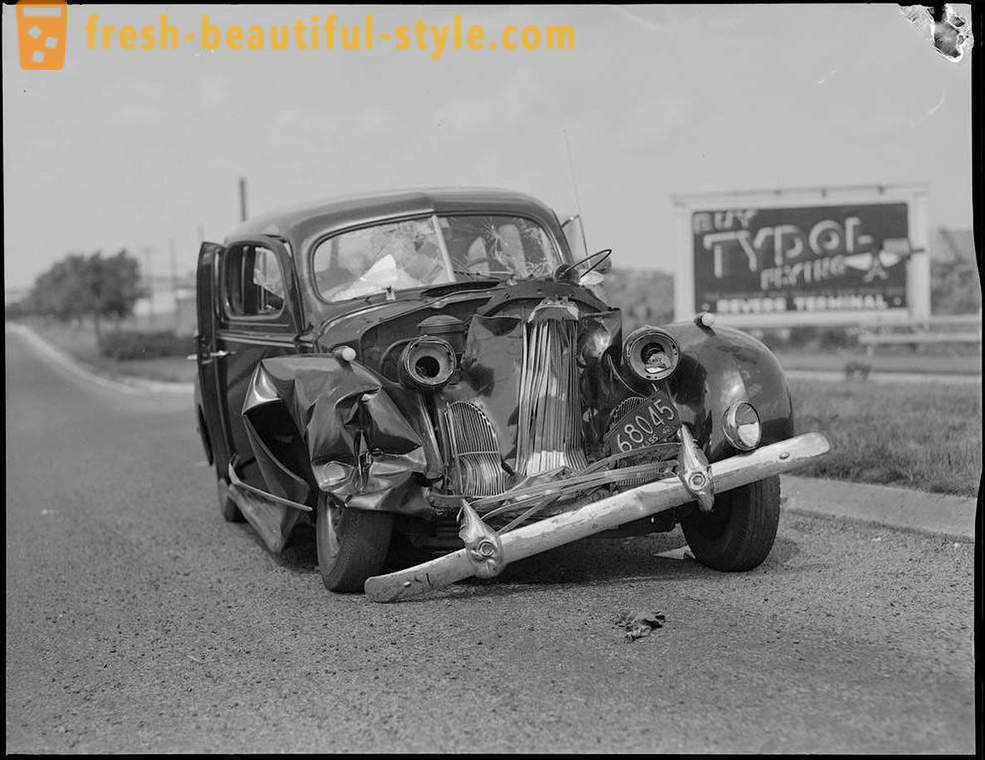 Photo gyűjteménye balesetek az utakon Amerikában az év 1930-1950