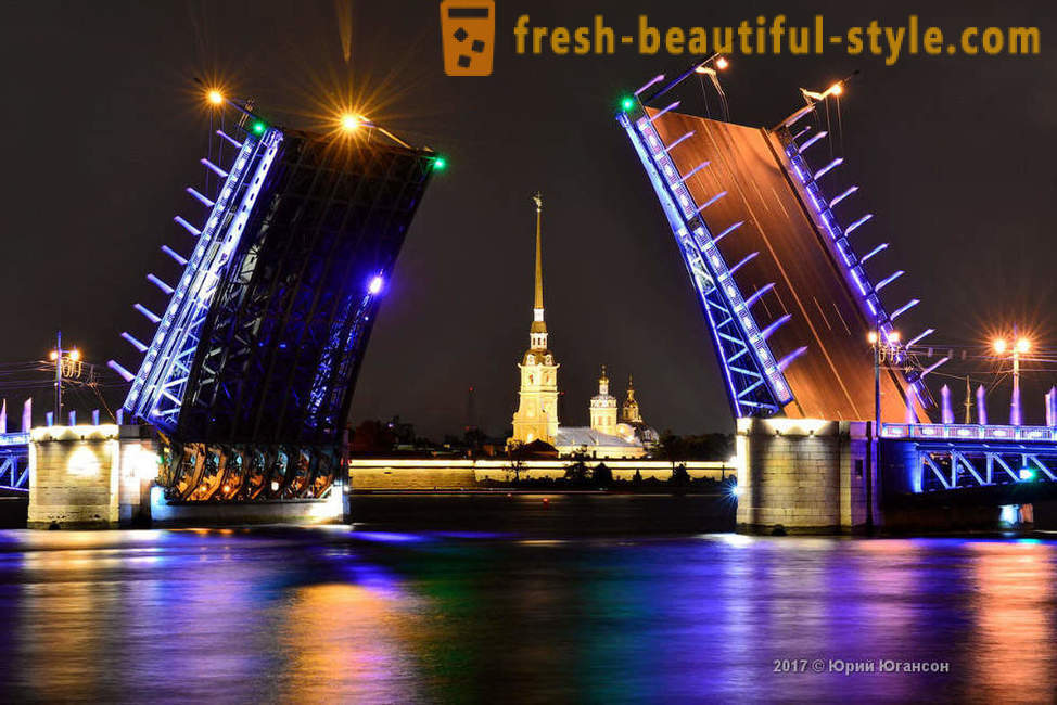 Mágikus szépsége St. Petersburg hidak