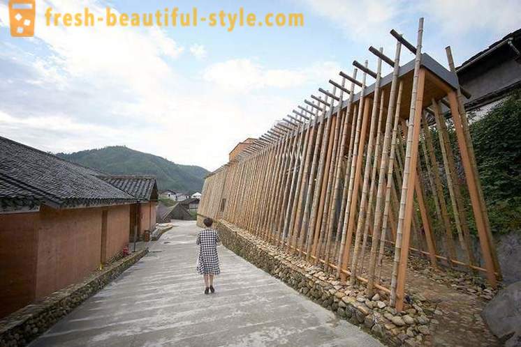 Kína épített a város bambusz
