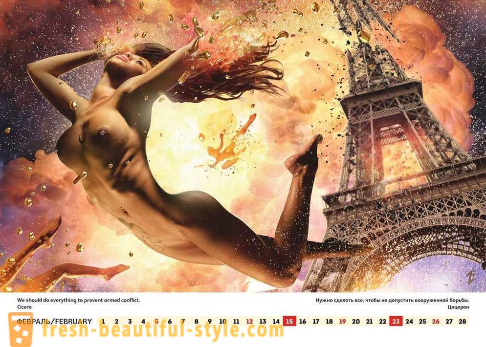 Showman Szerencsés Lee megjelent egy erotikus naptár, amelyben Oroszországnak Amerika és a világ