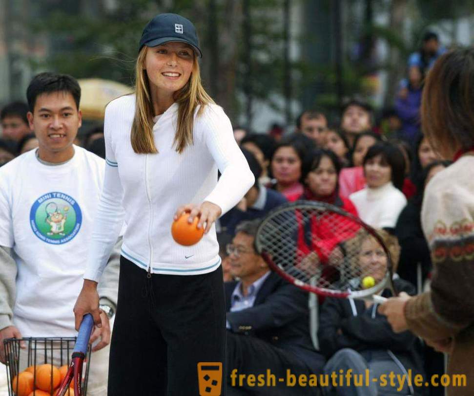 Szerencsétlen hiba Maria Sharapova, ő tétova karrier