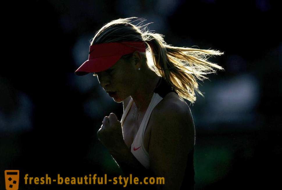 Szerencsétlen hiba Maria Sharapova, ő tétova karrier