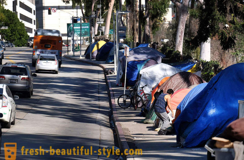 Hajléktalan az USA-ban