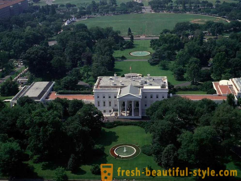 Bent a Fehér Ház - a hivatalos rezidenciája az amerikai elnök
