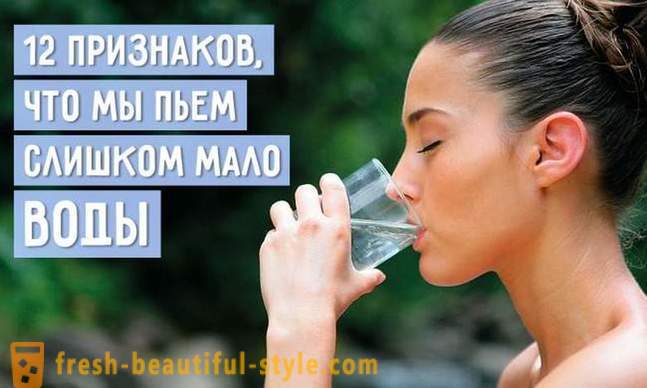 12 jel, hogy iszunk túl kevés víz