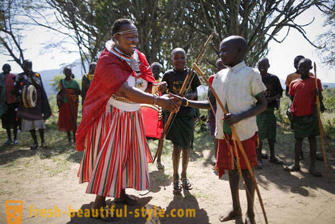 Íjászok törzs Pokot Kenya