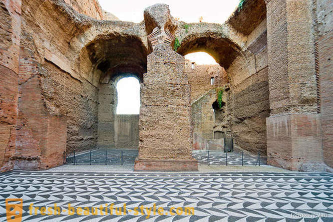Séta a régi fürdők Róma
