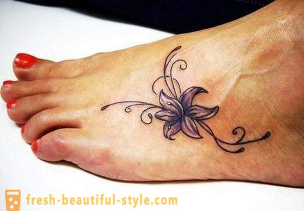 Tetoválás liliom - értékét és helyét az alkalmazási