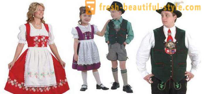 Német népviselet a nők, férfiak és gyerekek. etnikai ruházat