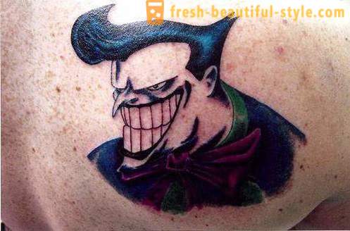 Joker Tattoo: szimbólumok és képek