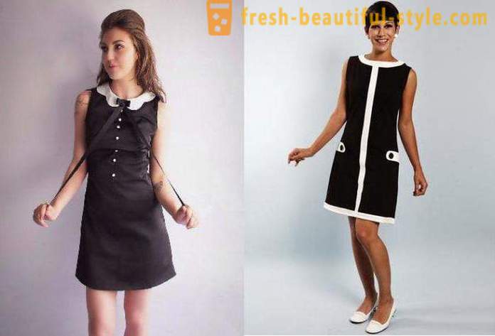 Öltöztesd a stílus a 60-as évek. a ruha a modell