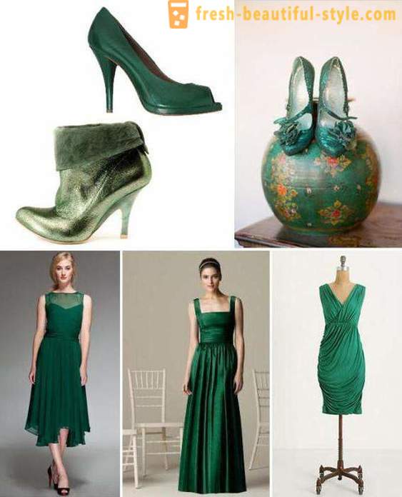 Abból, amit viselni smaragdzöld ruhát? Smink, manikűr, ruha cipő smaragd