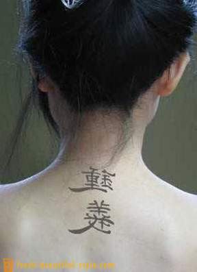 Kínai karakterek: Tetoválás és jelentésük