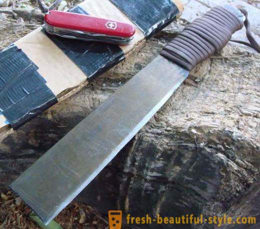 Hogyan készítsünk egy machete (kés) saját kezűleg?