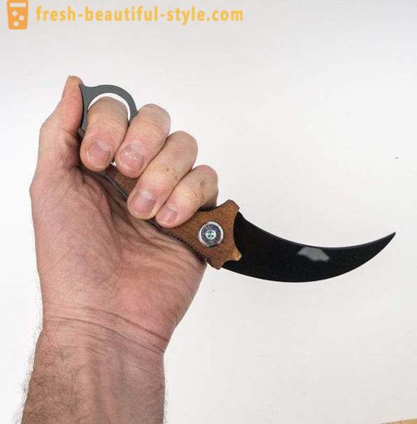 Knife „KARAMBIT”: egy olyan fénykép, ár, rajzok és ábrák. Hogyan készítsünk egy kést „KARAMBIT” saját kezével?