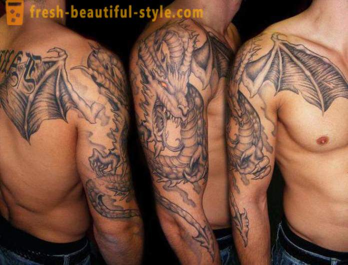 Tattoo alkarján - a választás az erős férfiak