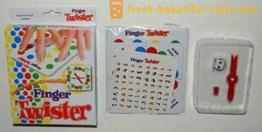 Szórakozás a gyerekeknek és felnőtteknek - Finger Twister. játékszabályok
