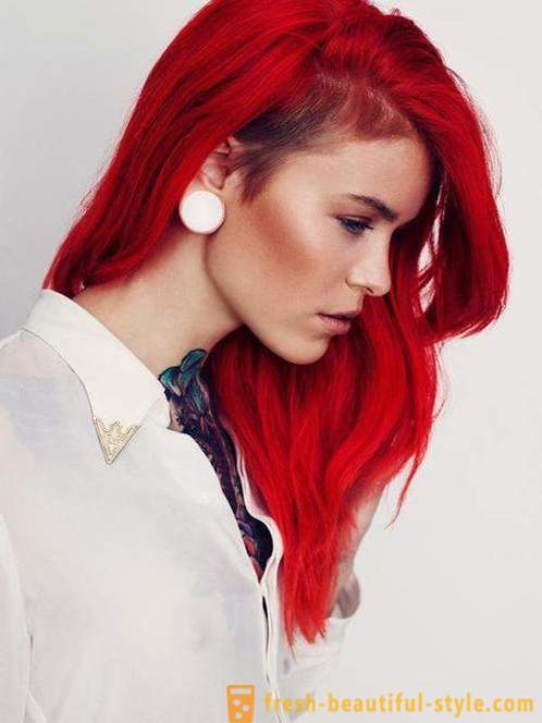 Vörös haj - élénk és merész kép