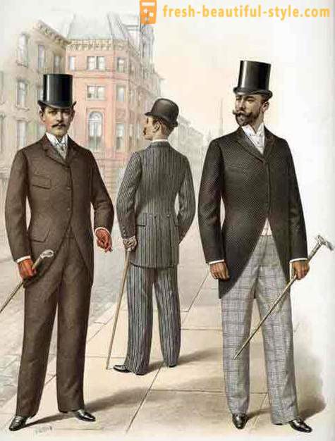 Férfi divat a 19. században. trendek
